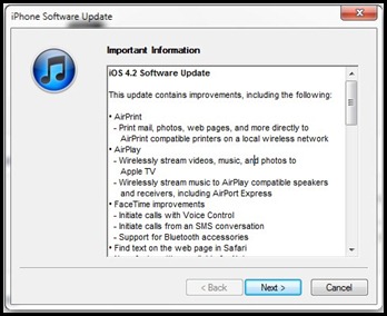 iOS funktsioone 4.2-updates