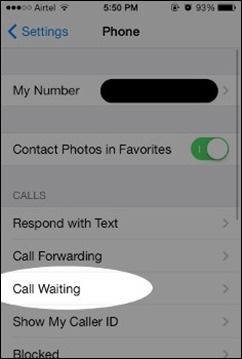 Telefon-settings- iPhone