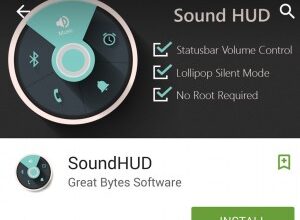 Bilde av SoundHUD, en ny applikasjon for Android