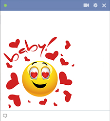 facebook emoticon-dengan-hati