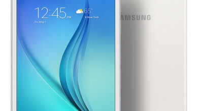 Android 5.0 시스템을 갖춘 새로운 태블릿 Samsung Galaxy Tab A의 사진