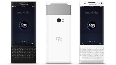 Foto do BlackBerry Venice, um possível smartphone BlackBerry com sistema operacional Android