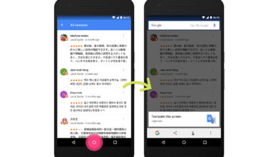 Kuva Google Now on Tap -sovelluksesta. Universal-kääntäjä kaikenlaiselle näytöllä näkyvälle sisällölle