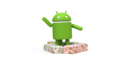 Foto av Android Nougat, det officiella namnet på Android N