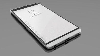Naujo „LG“ išmaniojo telefono, aprūpinto „Android 20 Nougat“, nuotrauka „V7.0“