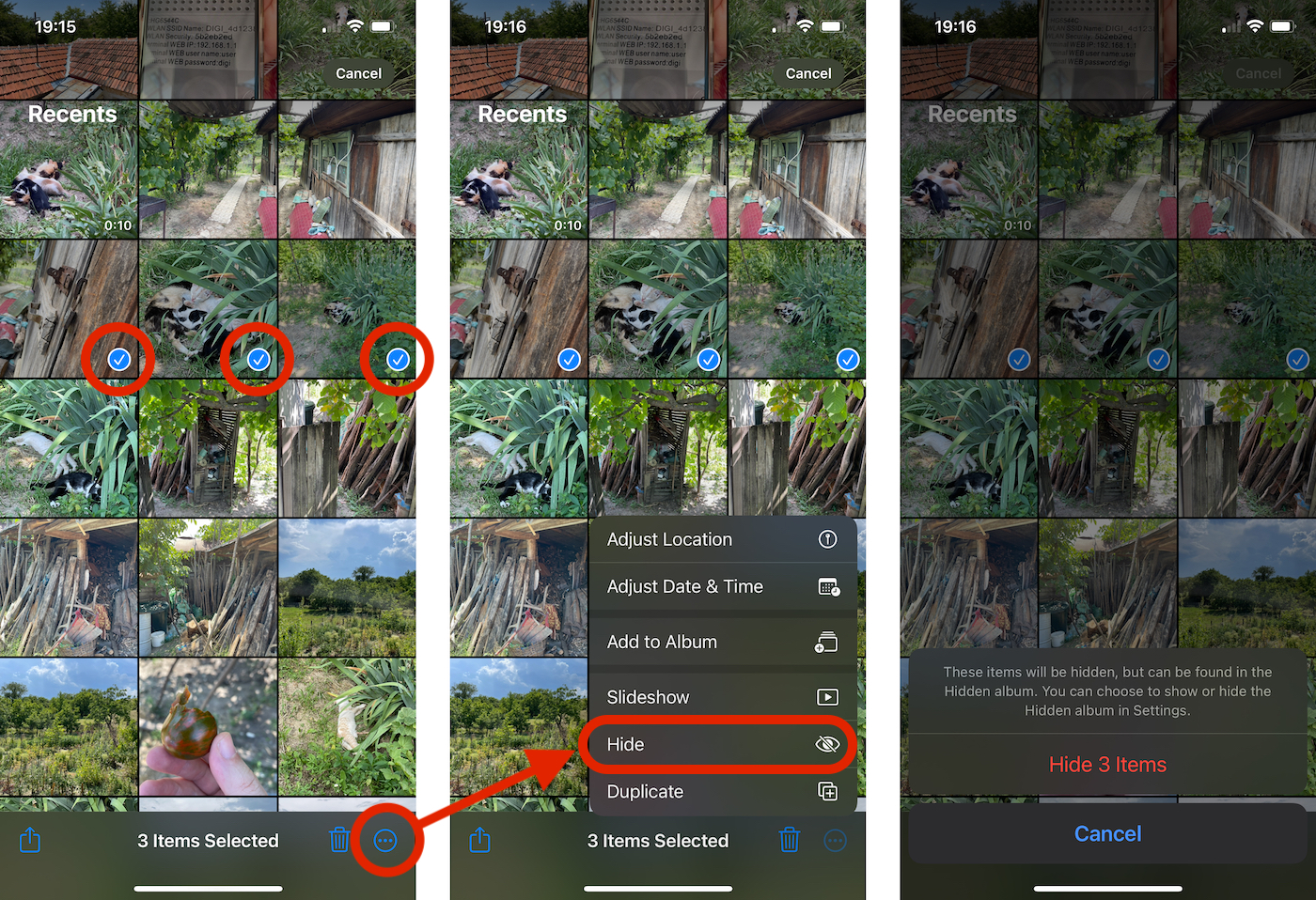 How to hide photos and videos on iPhone