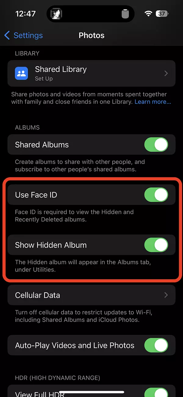 كيفية إخفاء الصور ومقاطع الفيديو على iPhone أو iPad