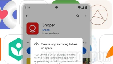 Automatisk arkivering af apps Android smartphone